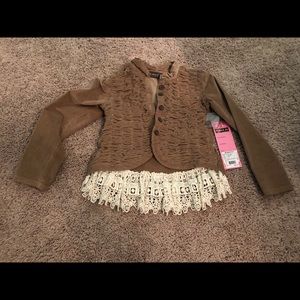 Girls Mustard Pie Jacket size 7 NWT